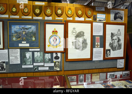 RAF Bomber Command Exhibition at the Norfolk & Suffolk Aviation Museum, Flixton, Suffolk, UK Stock Photo