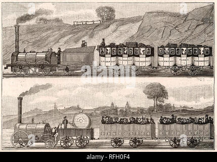 Liverpool and Manchester Railway in 1830 Stock Photo - Alamy