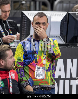 Cologne, Deutschland. 19th Jan, 2019. Bob HANNING (DHB Vice President, GER), Main Round Group I, Germany (GER) - Iceland (ISL) 24 - 19, on 19.01.2019 in Koeln/Germany. Handball World Cup 2019, from 10.01. - 27.01.2019 in Germany/Denmark. | usage worldwide Credit: dpa/Alamy Live News Stock Photo