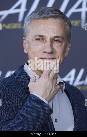 January 25, 2019 - Madrid, Spain - Christoph Waltz attends 'Alita: Battle Angel' at Villamagna Hotel in Madrid, Spain (Credit Image: © Jack Abuin/ZUMA Wire) Stock Photo