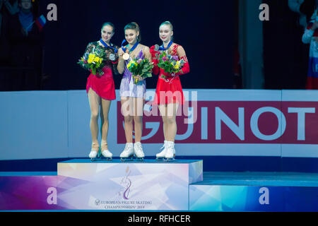 Olympic Games champions in figure skating Lyudmila Belousova right and ...