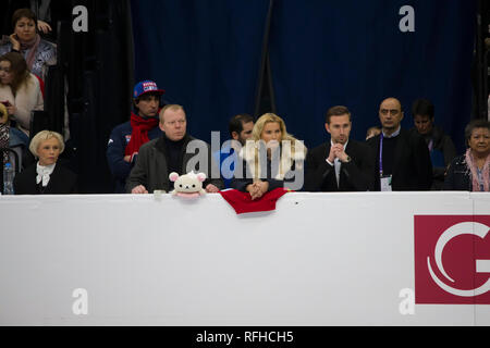 Minsk, Belarus. 25th January 2019. Minsk Arena. European Figure Skating Championship Credit: Svetlana Lazarenka/Alamy Live News Stock Photo