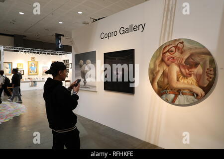 Los Angeles, 1/24/2019: The LA Art Show at Los Angeles Convention Center which is the The Most Comprehensive International Contemporary Art Show in Am Stock Photo