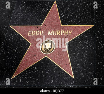 Hollywood, CA, USA - May 30,2018: Eddie Murphy's star Hollywood walk of fame Stock Photo