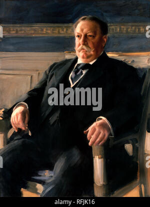 William Howard Taft. Date/Period: 1911. Painting. Oil on canvas. Height: 117.8 cm (46.3 in); Width: 89.2 cm (35.1 in). Author: Anders Zorn. Zorn, Anders Leonard. Stock Photo