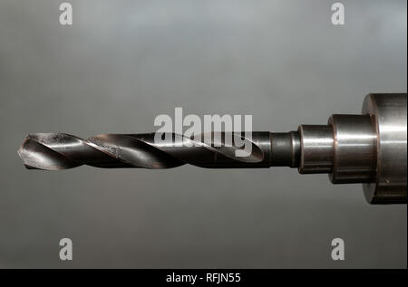 A close up of a drill press Stock Photo