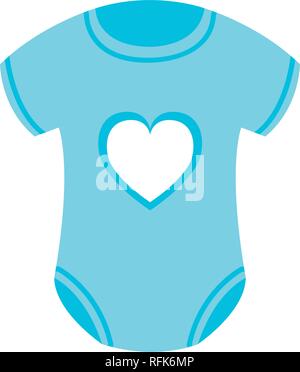 cute baby clothes icon Stock Vector