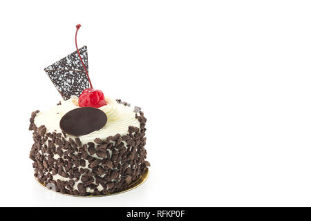 Black forest cakes isolated on white background Stock Photo
