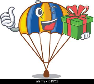 Parachuting Mascot Illustration Stock Vector Image & Art - Alamy