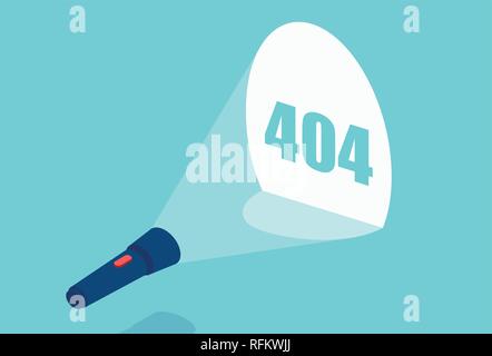 Website under construction page concept. Vector design for page 404 message Stock Vector