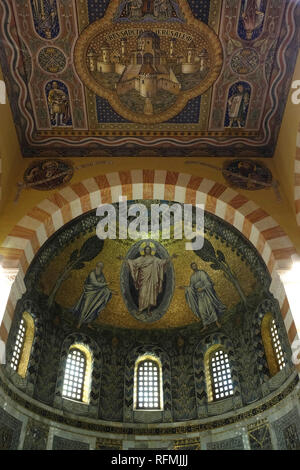 The Apse of the Lutheran Church of The Ascension Also known as Augusta Victoria located in the Palestinian village of A-Tur on Mount of Olives in East Jerusalem Israel Stock Photo