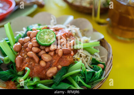 indonesian plecing kangkung dish Stock Photo