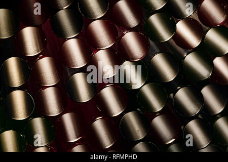 group of drinking plastic straws with back light Stock Photo