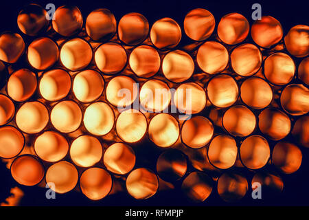 group of drinking plastic straws with back light Stock Photo