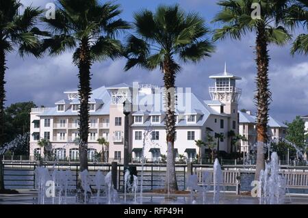 Celebration Hotel, built by the Disney group, only hotel in town, Celebration, Florida, USA Stock Photo