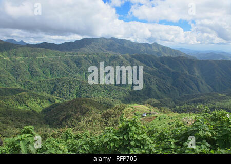 Highway through the Cordillera, Mountain Province, Philippines Stock Photo