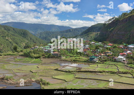 Beautiful rice terraces in Fidelisan village, Sagada, Mountain Province, Philippines Stock Photo