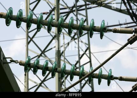 DEU, Germany : Isolator in a transformer station. Stock Photo