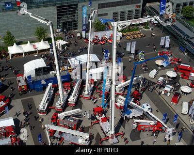 DEU, Federal Republic of Germany, Hannover : Hannover fairgrounds. Interschutz, world biggest exhibiton for fire services, Stock Photo