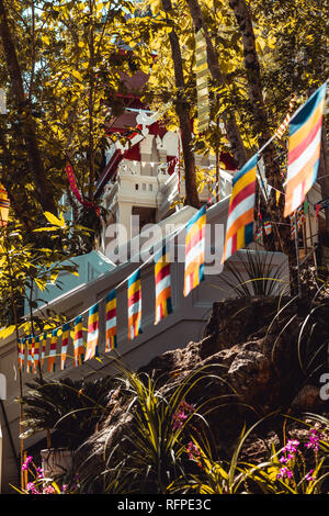 Wat Chaloemphrakiat in Thailand. Beautiful temple without tourists. Hidden gem in thailand Stock Photo