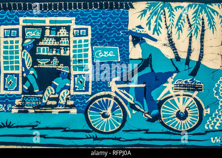 TRADITIONAL CARIBELLE BATIK ST KITTS Stock Photo - Alamy