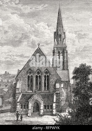 St James's Episcopal Church and Hall, Leith, Edinburgh, Scotland, 19th century Stock Photo