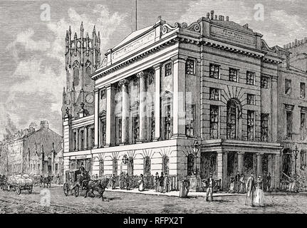 Leith Town Hall, Edinburgh, Scotland, 19th century Stock Photo