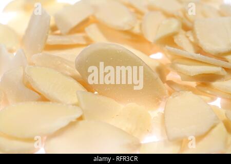 Sliced almonds Stock Photo