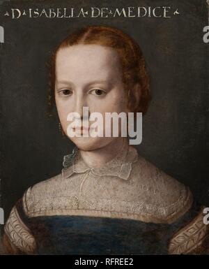 Portrait of Isabella de' Medici (1542-1576). Museum: Nationalmuseum Stockholm. Author: Bronzino. Stock Photo
