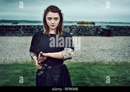 Season 6. Original film title: GAME OF THRONES. English title: GAME OF THRONES. Year: 2011. Director: DANIEL MINAHAN. Stars: MAISIE WILLIAMS. Credit: HBO / Album Stock Photo