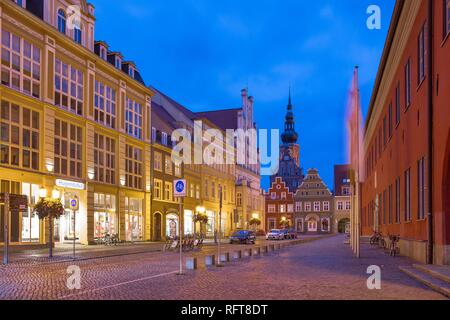 The central market square, Greifswald, Mecklenburg-Vorpommern, Germany, Europe Stock Photo