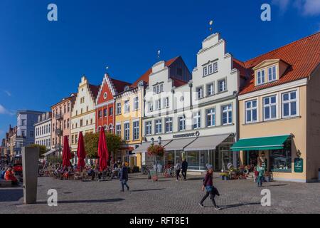 The central market square, Greifswald, Mecklenburg-Vorpommern, Germany, Europe Stock Photo
