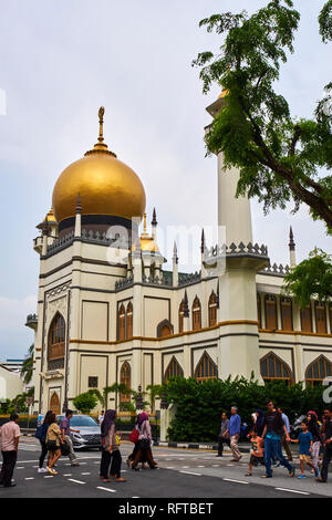 Sultan Mosque, Kampong Glam district, Singapore, Southeast Asia, Asia Stock Photo