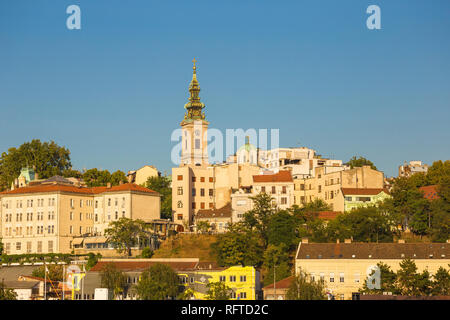 View of St. Michael's Cathedral in the historical center, Belgrade, Serbia, Europe Stock Photo