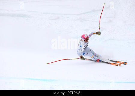 Garmisch Partenkirchen, Germany. 26th Jan, 2019. Alpine Skiing, World Cup, Super G, Ladies. Nadia Fanchini from Italy in action. Credit: Karl-Josef Hildenbrand/dpa/Alamy Live News Stock Photo