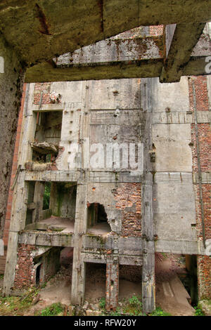 Former the tin mine abd war prison camp Rolava - Sauersack, Ore Mountains, Czech Republic Stock Photo