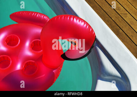 Inflatable in swim spa Stock Photo