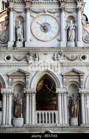 Courtyard of Palazzo Ducale in Venice. Stock Photo