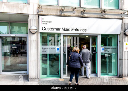 Her Majesty's Passport Office, Victoria, London, UK; Globe House, 89  Eccleston Square; the sole issuer of UK passports and civil registration  services Stock Photo - Alamy