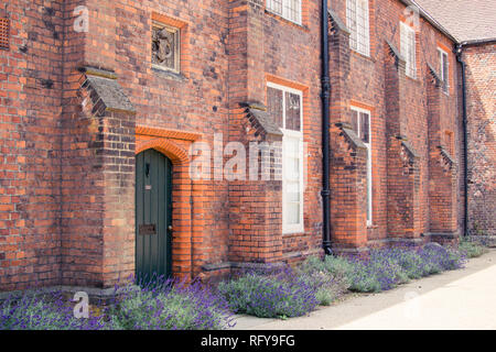 Tudor Courtyard at the Bishop's Palace in Fulham, London Stock Photo