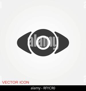 eye vector icon, vector best flat icon, logo, illustration, vector sign symbol for design Stock Vector