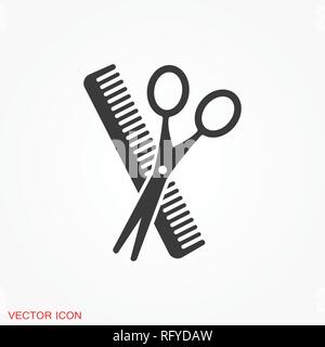 Barber icon vector sign symbol for design Stock Vector