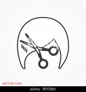 Barber icon vector sign symbol for design Stock Vector