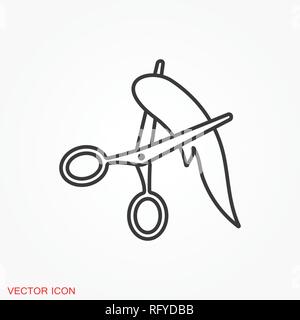 Barber icon vector sign symbol for design Stock Vector