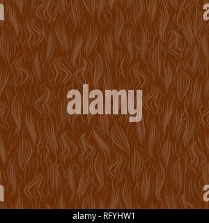 The texture of the brown fur. Seamless pattern background. Vector illustration. The skin of a wild animal Stock Vector