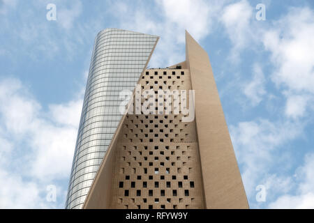 Al Hamra Tower in downtown Kuwait City, taken in Kuwait in December 2018 taken in hdr Stock Photo