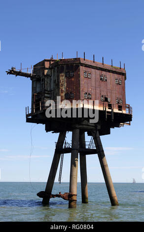 Maunsell sea forts, Whitstable, Kent, England, Britain Stock Photo