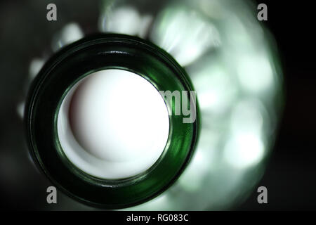Glass bottle transparent Stock Photo