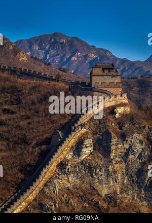 Great Wall Of China, Taken from Castle Number 7 Stock Photo