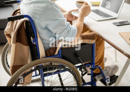 Having tea at break Stock Photo